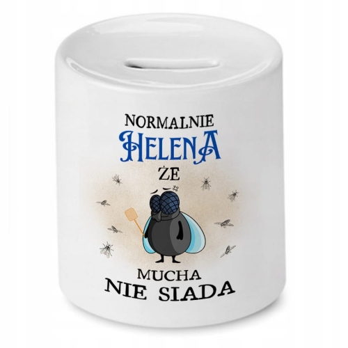 Skarbonka dla Heleny na Urodziny Idealny Prezent z Nadrukiem ze Zdjęciem