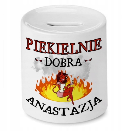 Skarbonka Dla Anastazji na Urodziny na Prezent z Nadrukiem ze Zdjęciem