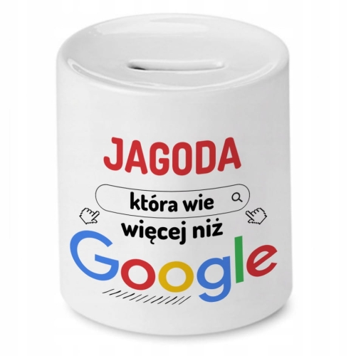 Skarbonka Dla Jagody na Urodziny Idealny Prezent z Nadrukiem ze Zdjęciem