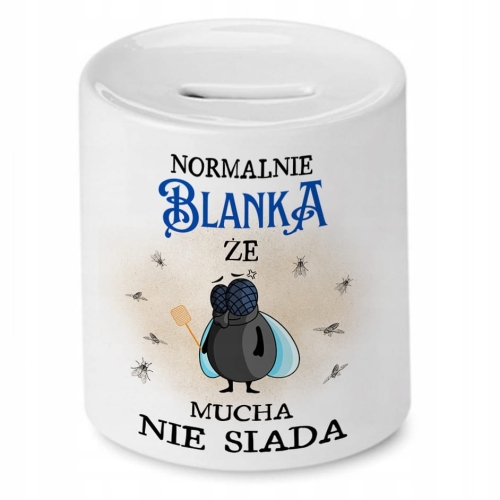 Skarbonka Dla Blanki na Urodziny na Prezent z Nadrukiem ze Zdjęciem