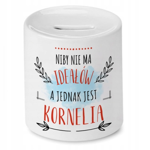 Skarbonka Dla Korneli na Urodziny na Prezent z Nadrukiem ze Zdjęciem