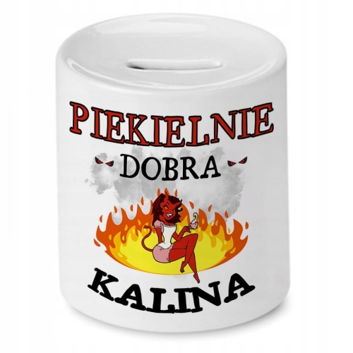 Skarbonka Dla Kaliny na Urodziny Imieniny Prezent z Nadrukiem ze Zdjęciem