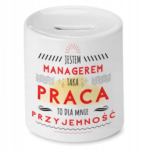 Skarbonka Dla Menagera na Urodziny Prezent z Nadrukiem ze Zdjęciem