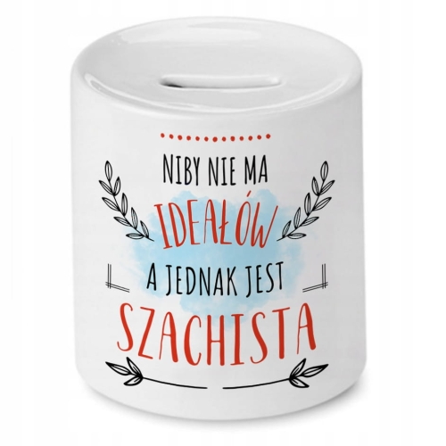 Skarbonka Dla Szachisty na Urodziny Prezent z Nadrukiem ze Zdjęciem