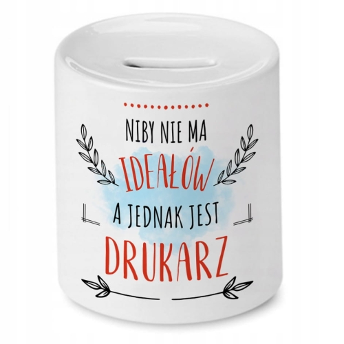 Skarbonka Dla Drukarza na Urodziny Prezent z Nadrukiem ze Zdjęciem