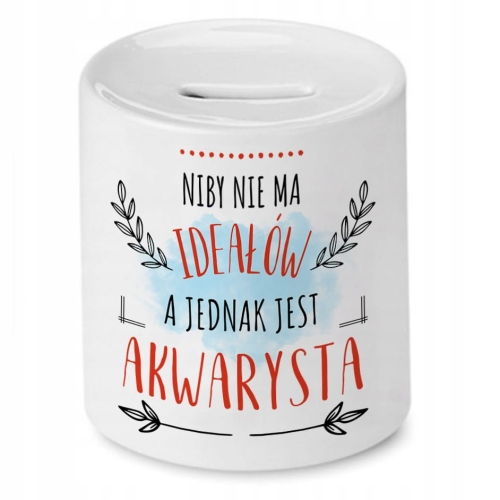 Skarbonka Dla Akwarysty na Urodziny Prezent z Nadrukiem ze Zdjęciem