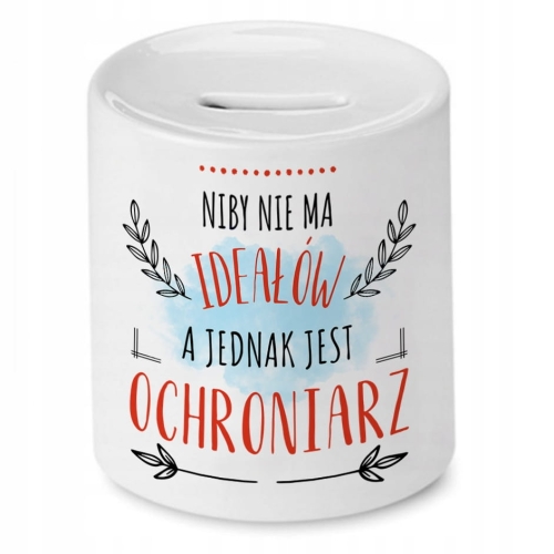 Skarbonka Dla Ochroniarza na Urodziny na Prezent z Nadrukiem ze Zdjęciem