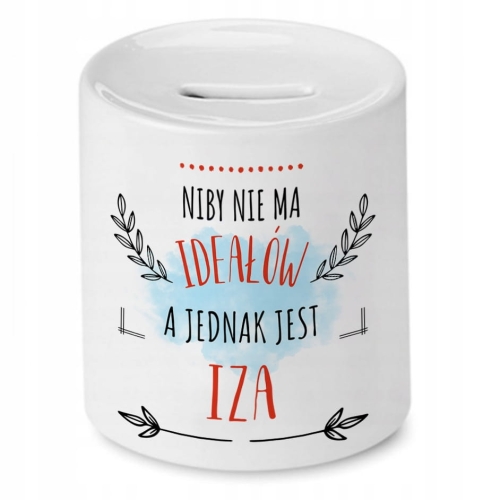 Skarbonka Dla Izy Izabelli Urodziny na Prezent z Nadrukiem ze Zdjęciem