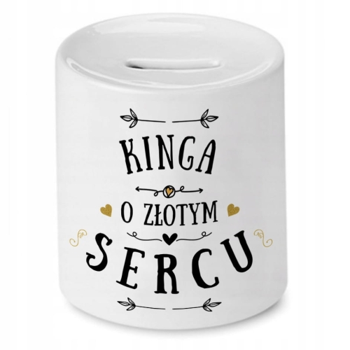 Skarbonka Dla Kingi na Urodziny na Prezent z Nadrukiem ze Zdjęciem
