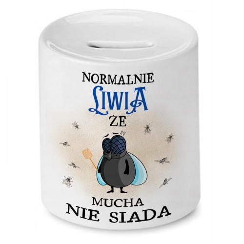 Skarbonka Dla Liwii na Urodziny na Prezent z Nadrukiem ze Zdjęciem