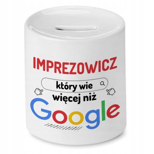 Skarbonka Dla Imprezowicza na Urodziny na Prezent z Nadrukiem ze Zdjęciem