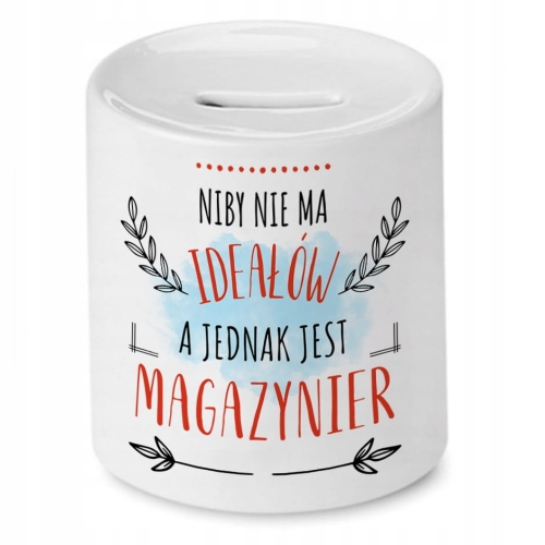 Skarbonka Dla Magazyniera na Urodziny na Prezent z Nadrukiem ze Zdjęciem