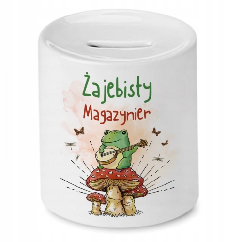Skarbonka Dla Magazyniera na Urodziny na Prezent z Nadrukiem ze Zdjęciem