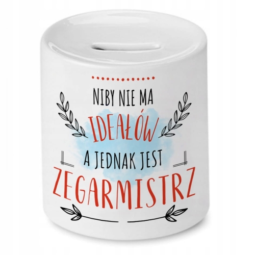 Skarbonka Dla Zegarmistrza na Urodziny Prezent z Nadrukiem ze Zdjęciem
