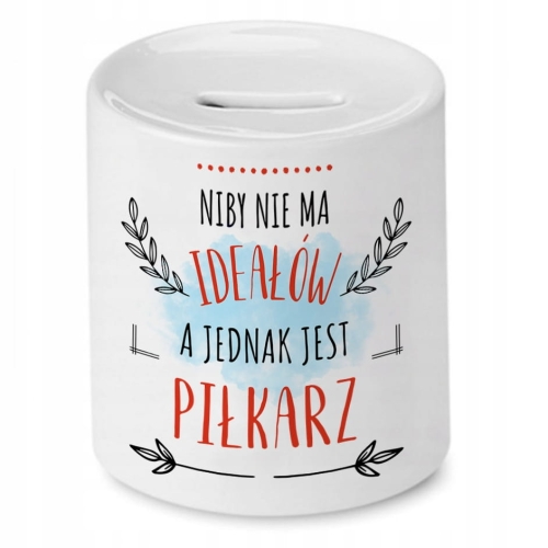 Skarbonka Dla Piłkarza na Urodziny na Prezent z Nadrukiem ze Zdjęciem