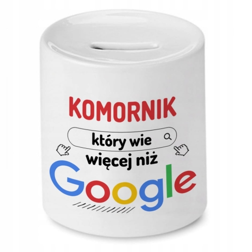 Skarbonka Dla Komornika na Urodziny na Prezent z Nadrukiem ze Zdjęciem