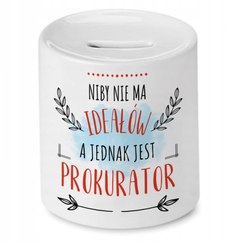 Skarbonka Dla Prokuratora na Urodziny Prezent z Nadrukiem ze Zdjęciem