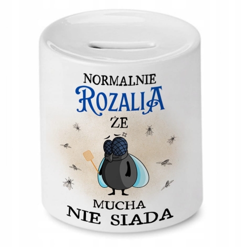 Skarbonka Dla Rozalii Urodziny Idealny Prezent z Nadrukiem ze Zdjęciem