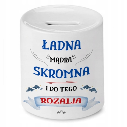 Skarbonka Dla Rozalii Urodziny Idealny Prezent z Nadrukiem ze Zdjęciem