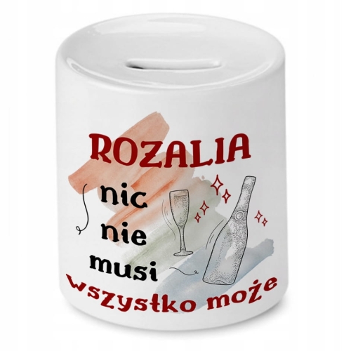 Skarbonka Dla Rozalii Urodziny Idealny Prezent z Nadrukiem ze Zdjęciem