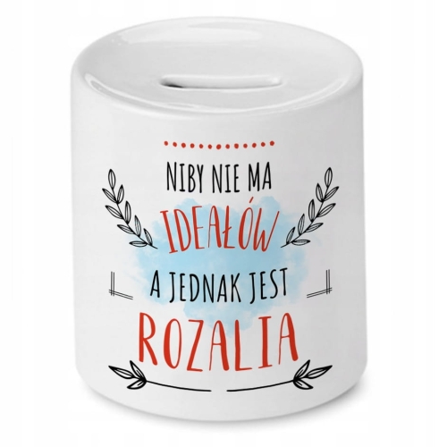 Skarbonka Dla Rozalii Urodziny Idealny Prezent z Nadrukiem ze Zdjęciem