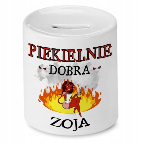 Skarbonka Dla Zoi Urodziny Idealny Prezent z Nadrukiem ze Zdjęciem