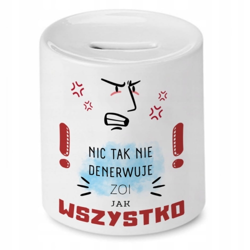 Skarbonka Dla Zoi Urodziny Idealny Prezent z Nadrukiem ze Zdjęciem