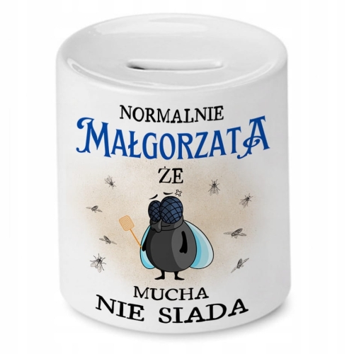 Skarbonka Dla Małgorzaty Urodziny Idealny Prezent z Nadrukiem ze Zdjęciem