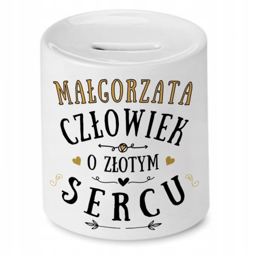 Skarbonka Dla Małgorzaty Urodziny Idealny Prezent z Nadrukiem ze Zdjęciem