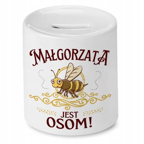 Skarbonka Dla Małgorzaty Urodziny Idealny Prezent z Nadrukiem ze Zdjęciem