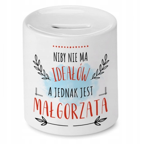 Skarbonka Dla Małgorzaty Urodziny Idealny Prezent z Nadrukiem ze Zdjęciem