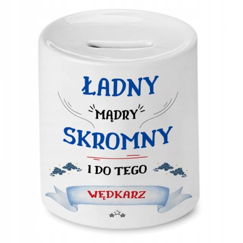 Skarbonka Dla Wędkarza na Imieniny Prezent z Nadrukiem ze Zdjęciem