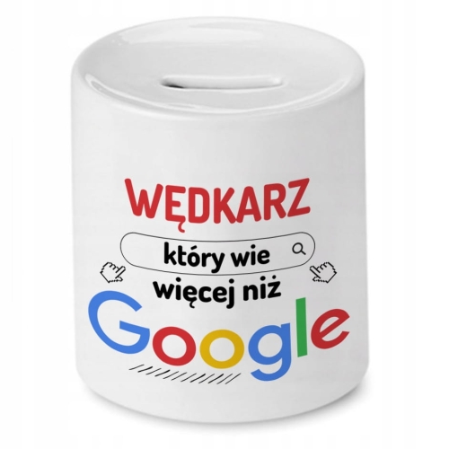 Skarbonka Dla Wędkarza na Imieniny Prezent z Nadrukiem ze Zdjęciem