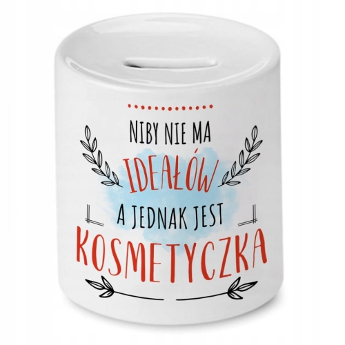 Skarbonka Dla Kosmetyczki na Imieniny Prezent z Nadrukiem ze Zdjęciem