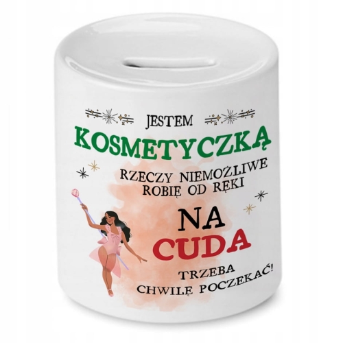 Skarbonka Dla Kosmetyczki na Imieniny Prezent z Nadrukiem ze Zdjęciem