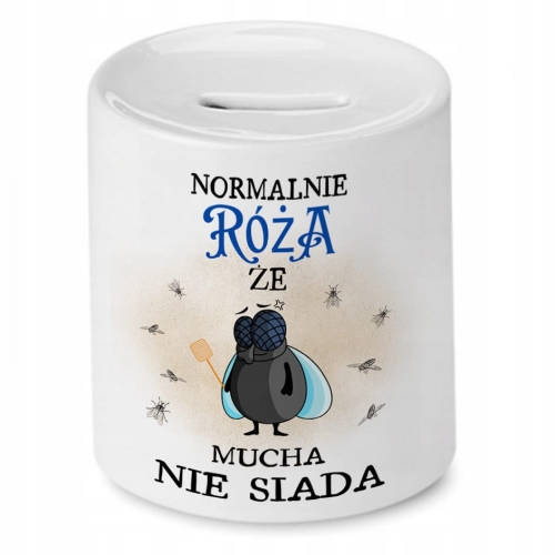 Skarbonka Dla Róży Idealny Urodziny Prezent z Nadrukiem ze Zdjęciem