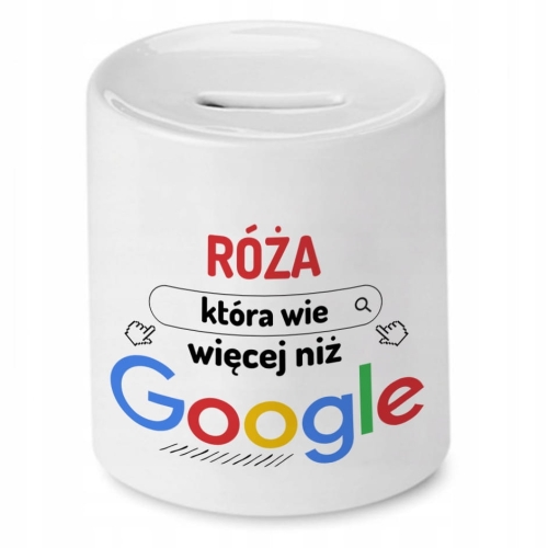 Skarbonka Dla Róży Idealny Urodziny Prezent z Nadrukiem ze Zdjęciem