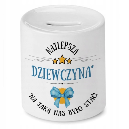 Skarbonka Dla Dziewczyny na Imieniny Prezent z Nadrukiem ze Zdjęciem