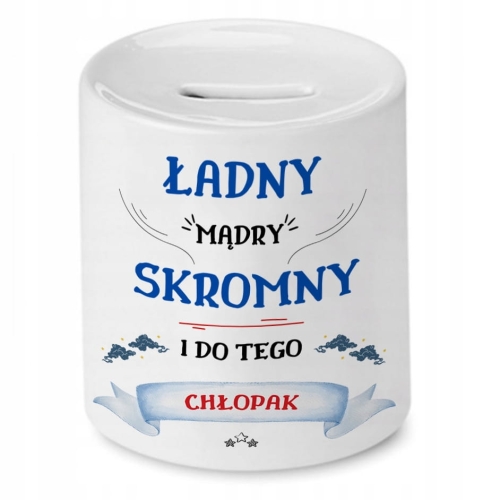 Skarbonka Dla Chłopaka na Imieniny Prezent z Nadrukiem ze Zdjęciem