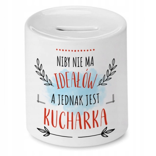 Skarbonka Dla Kucharki na Imieniny Prezent z Nadrukiem ze Zdjęciem