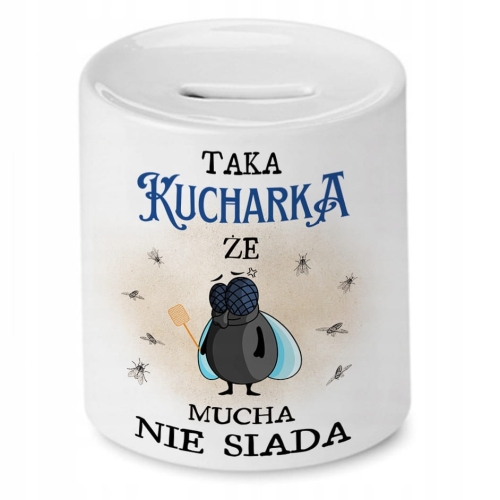 Skarbonka Dla Kucharki na Imieniny Prezent z Nadrukiem ze Zdjęciem