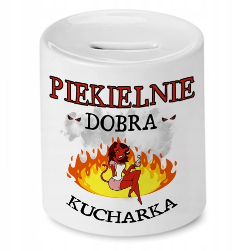 Skarbonka Dla Kucharki na Imieniny Prezent z Nadrukiem ze Zdjęciem