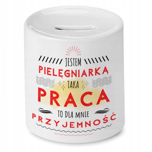Skarbonka Dla Pielęgniarki na Imieniny Prezent z Nadrukiem ze Zdjęciem
