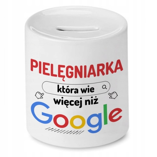 Skarbonka Dla Pielęgniarki na Imieniny Prezent z Nadrukiem ze Zdjęciem