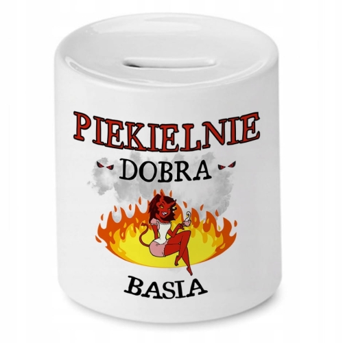 Skarbonka Dla Basi Idealny Imieniny Prezent z Nadrukiem ze Zdjęciem