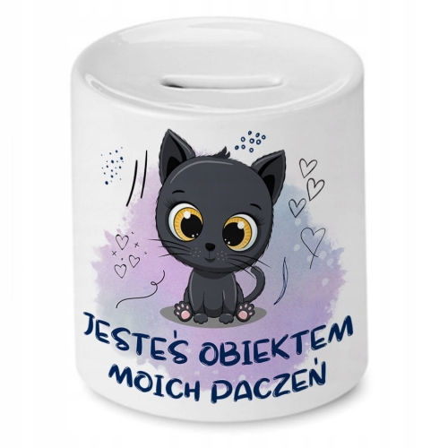 Skarbonka Z Kotkami Kotem Kociak na Prezent z Nadrukiem ze Zdjęciem