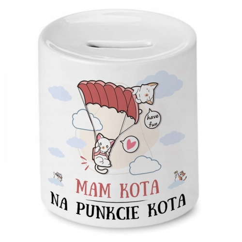 Skarbonka Z Kotkami Kotem Kociak na Prezent z Nadrukiem ze Zdjęciem
