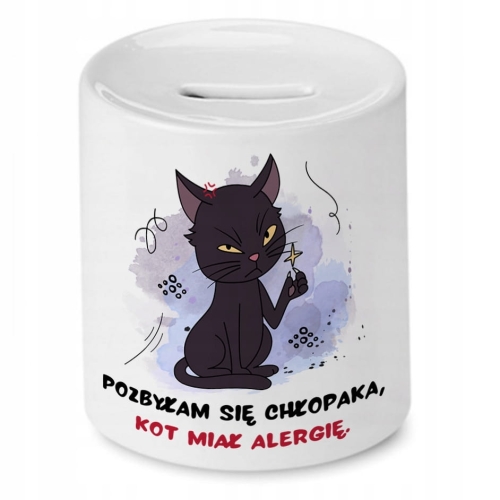 Skarbonka Z Kotkami Kotem Kociak na Prezent z Nadrukiem ze Zdjęciem