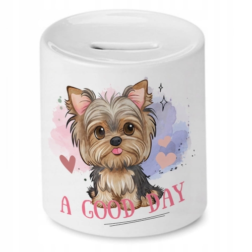 Skarbonka Z Pieskiem Piesek Psiak na Prezent z Nadrukiem ze Zdjęciem