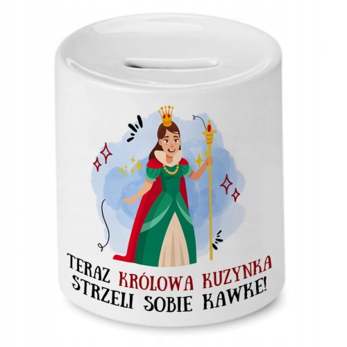 Skarbonka Dla Kuzynki na Urodziny na Prezent z Nadrukiem ze Zdjęciem